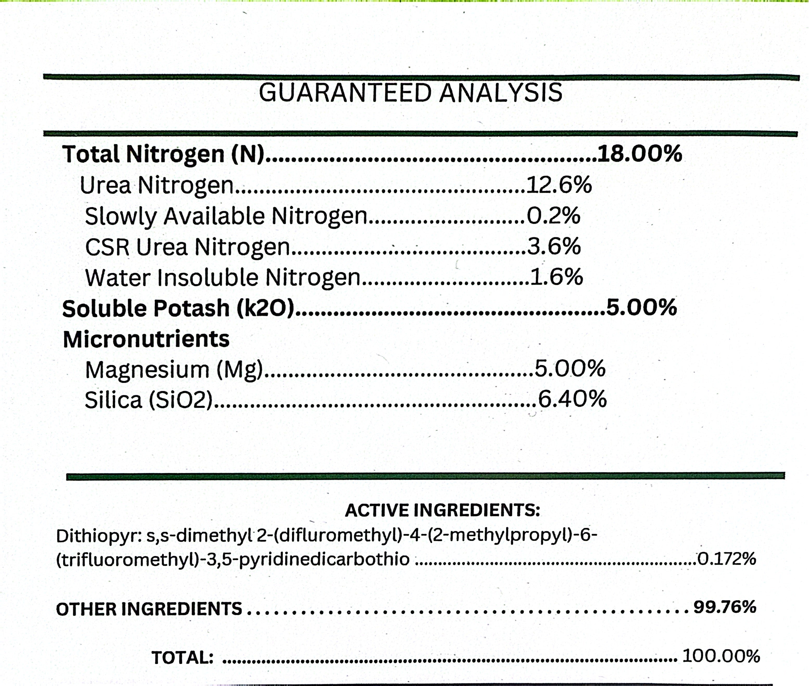 Pre-Emergent Weed control + Fertilizer  Professional Grade  , 18-0-5 w/ 20% XCU  50 LB          (Free Shipping)