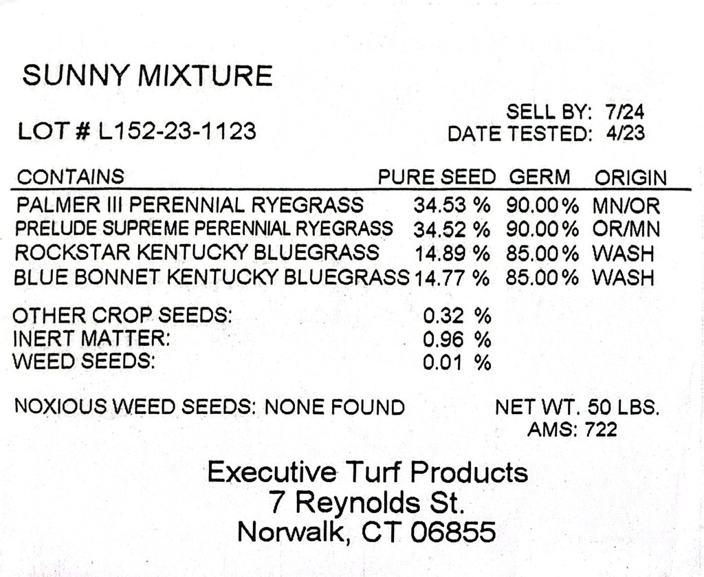 Sunny Mix - Orange Bag  Professional Grade   50 LB    (Free Shipping )